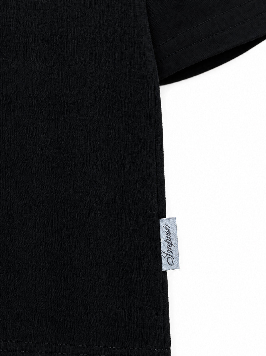 Imposé “College Arc” Relaxed Cropped Tee – Black