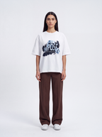 Imposé Ice Relaxed Cropped Tee – White