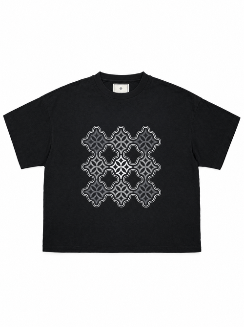 Imposé Signature Pattern T-Shirt – Black